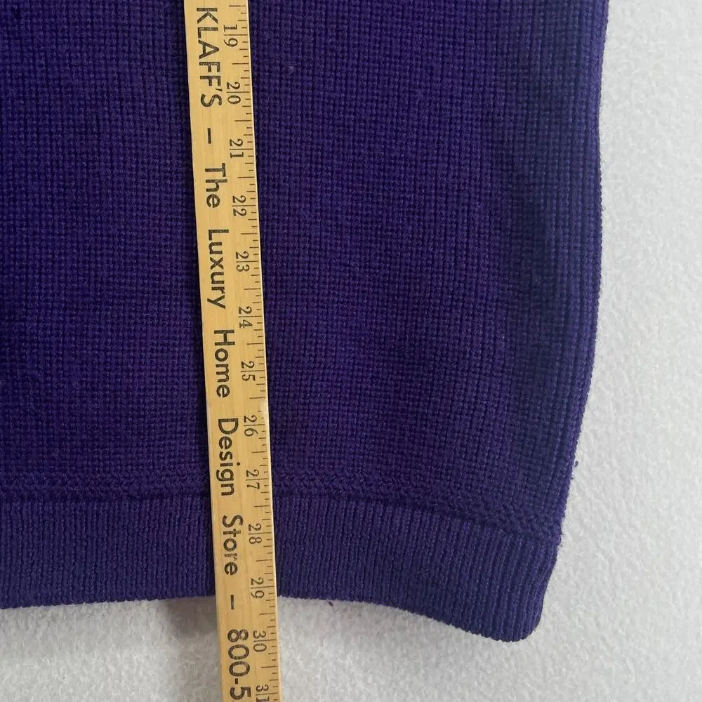 PATAGONIA Sweater Mens L Chamonix Guide 100% Wool Pullover Purple HK VTG 51401